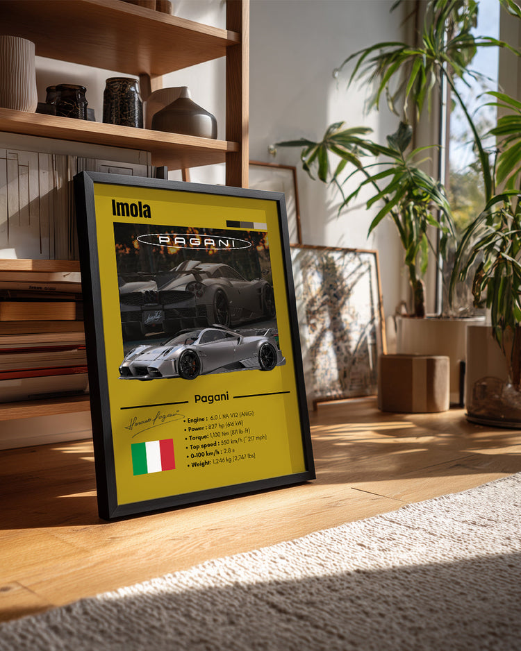 Pagani Imola Poster Tablosu