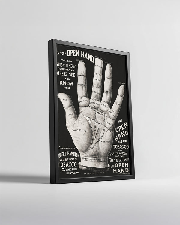 Palm Hand Poster Tablosu