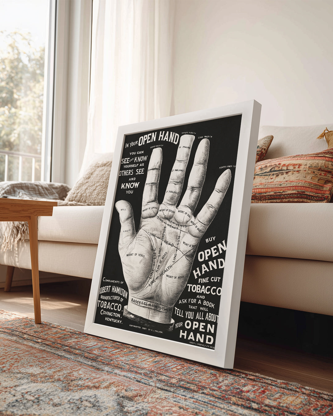 Palm Hand Poster Tablosu