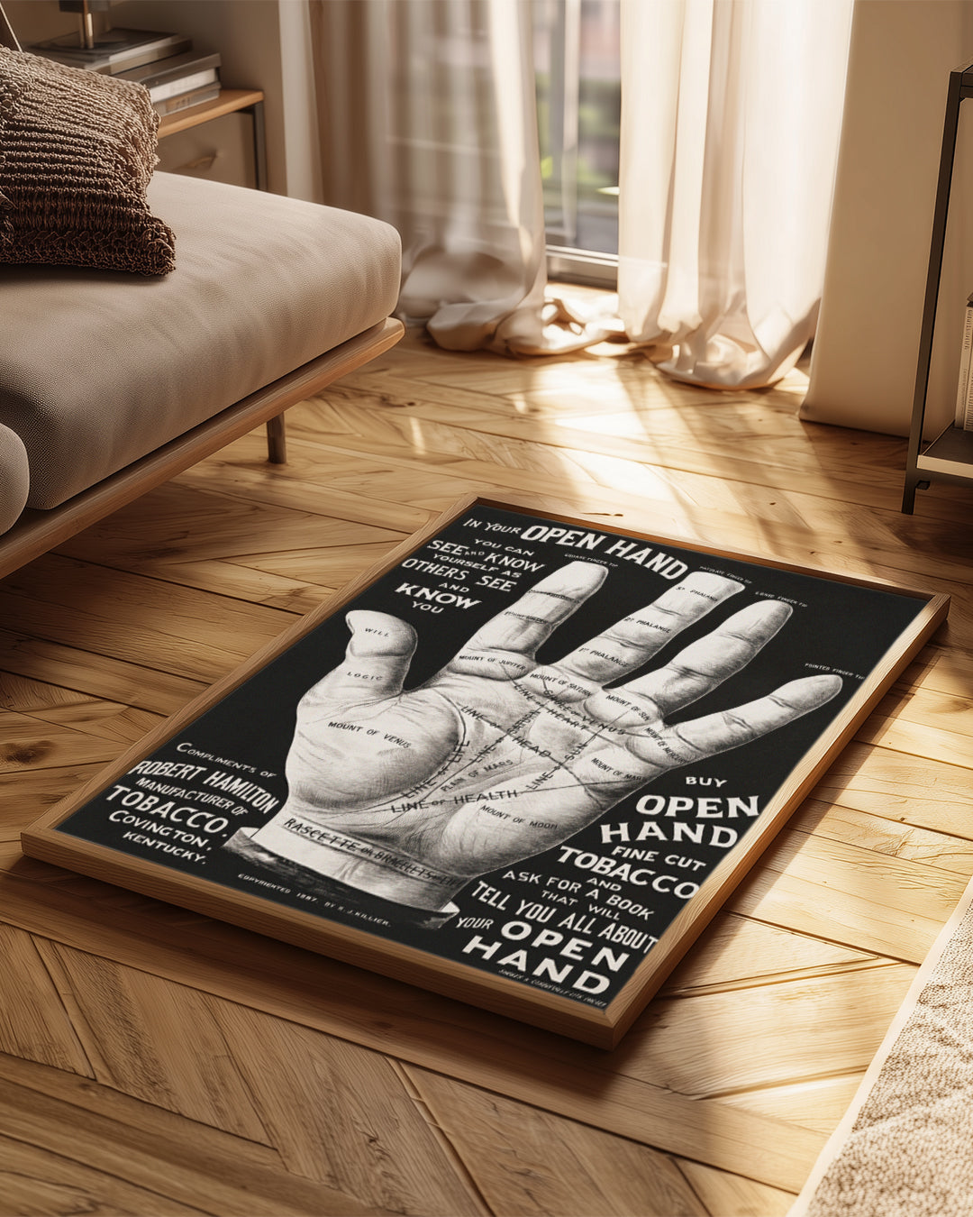 Palm Hand Poster Tablosu