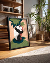 Panda - Siyah Beyaz Desen Poster Tablosu