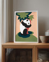 Panda - Siyah Beyaz Desen Poster Tablosu