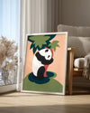 Panda - Siyah Beyaz Desen Poster Tablosu