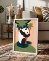 Panda - Siyah Beyaz Desen Poster Tablosu