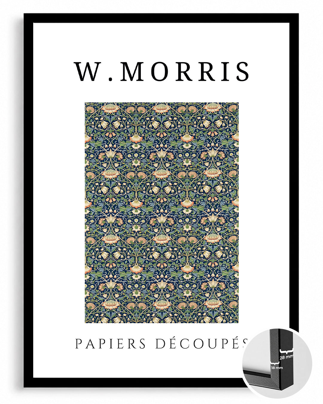 Papers Decoupés - William Morris Poster Tablosu