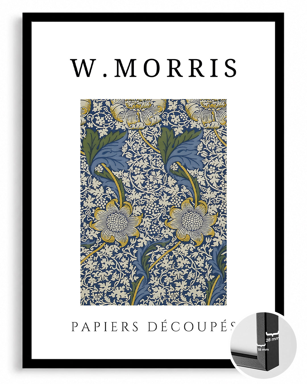 Papier Kesimler - William Morris Poster Tablosu
