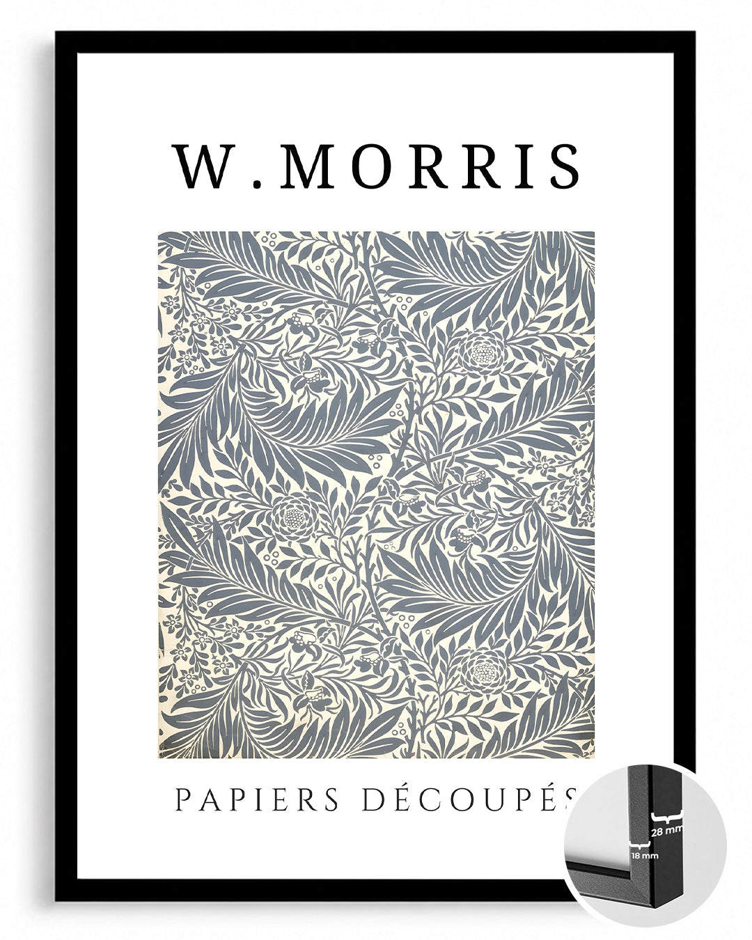 Papiers Découpés - William Morris Poster Tablosu