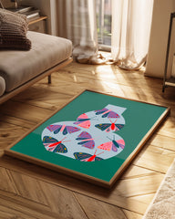 Papillon Verre Poster Tablosu
