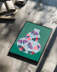 Papillon Verre Poster Tablosu