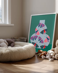 Papillon Verre Poster Tablosu