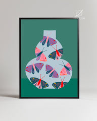 Papillon Verre Poster Tablosu