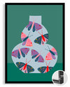 Papillon Verre Poster Tablosu