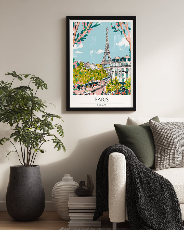 Paris Fransa Poster Tablosu