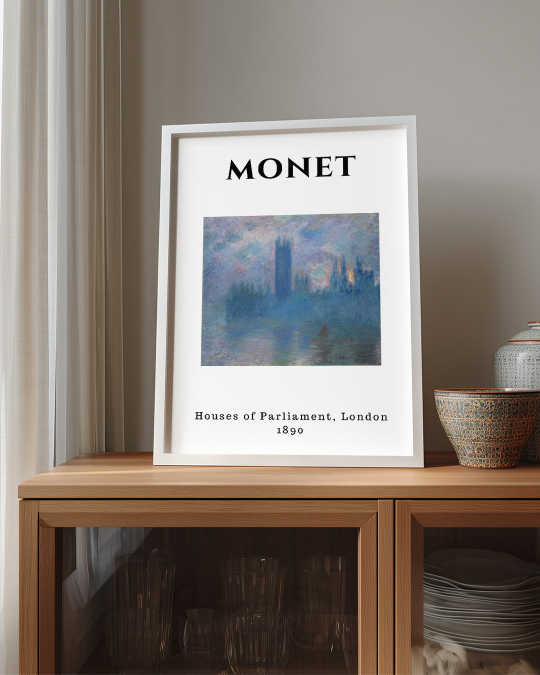 Parlamento Binası - Claude Monet - 1890 Poster Tablosu