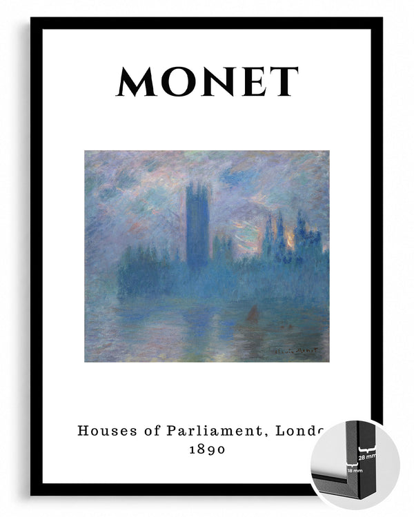Parlamento Binası - Claude Monet - 1890 Poster Tablosu