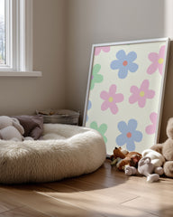 Pastel Bloom Poster Tablosu