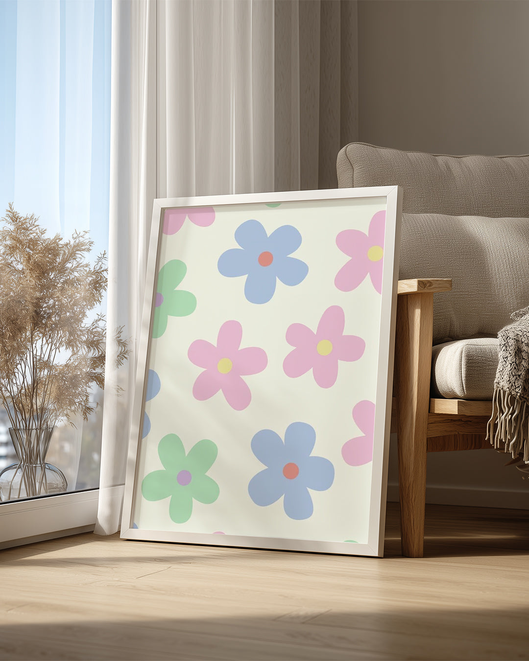 Pastel Bloom Poster Tablosu