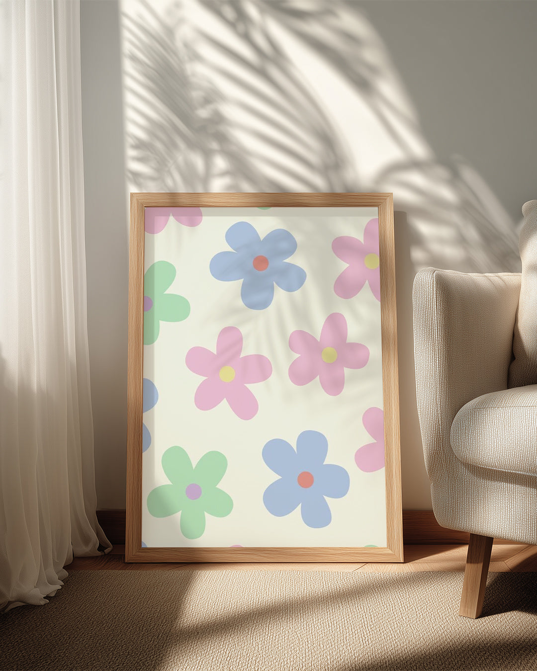 Pastel Bloom Poster Tablosu