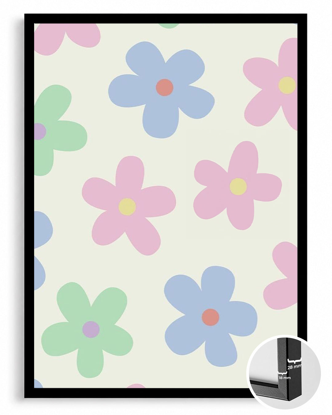 Pastel Bloom Poster Tablosu