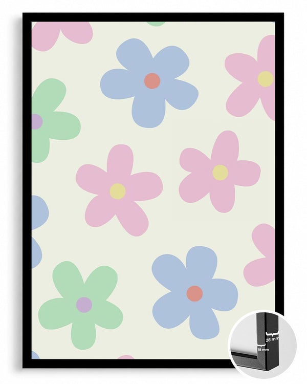 Pastel Bloom Poster Tablosu
