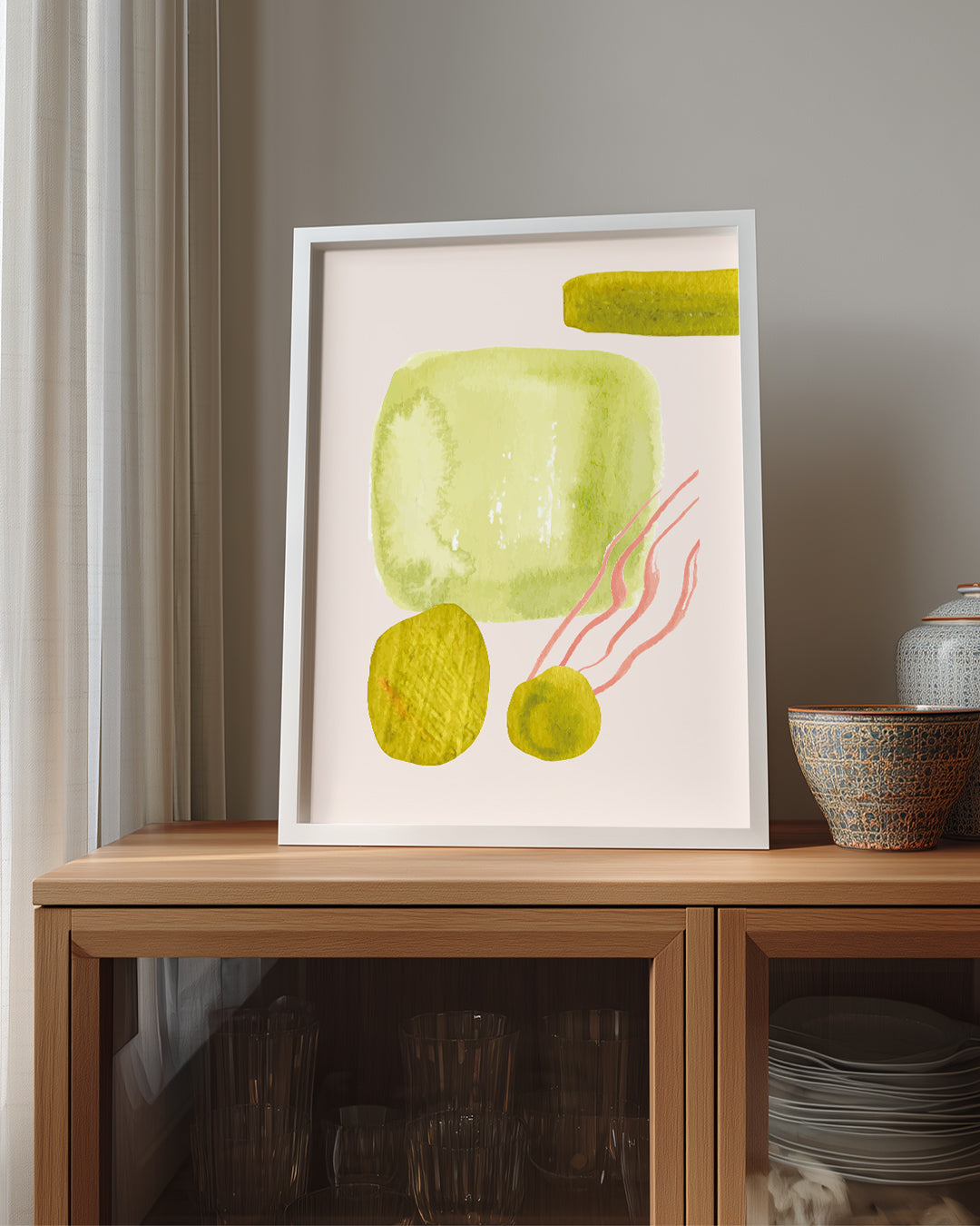 Pastel Soyut - Yumuşak Tonlar Poster Tablosu