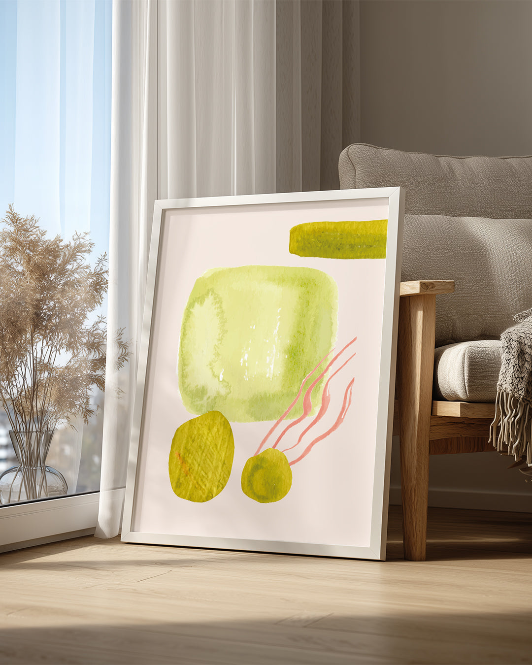 Pastel Soyut - Yumuşak Tonlar Poster Tablosu
