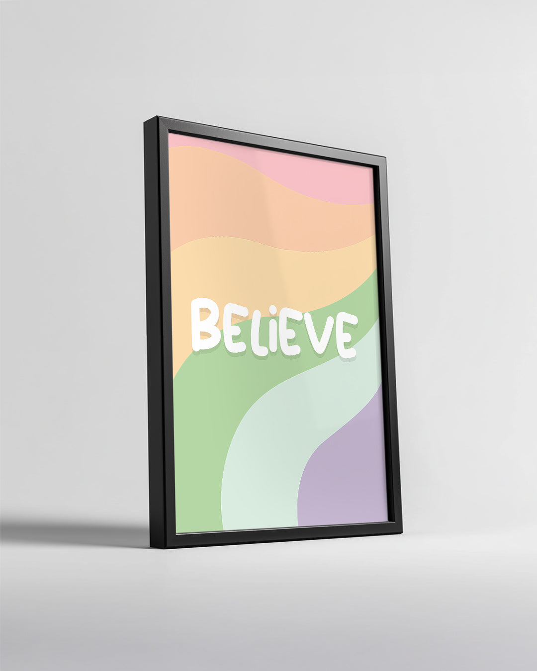 Pastel Wave Poster Tablosu