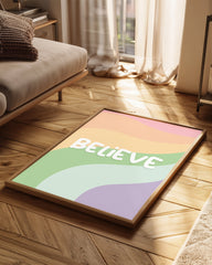 Pastel Wave Poster Tablosu
