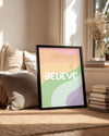 Pastel Wave Poster Tablosu