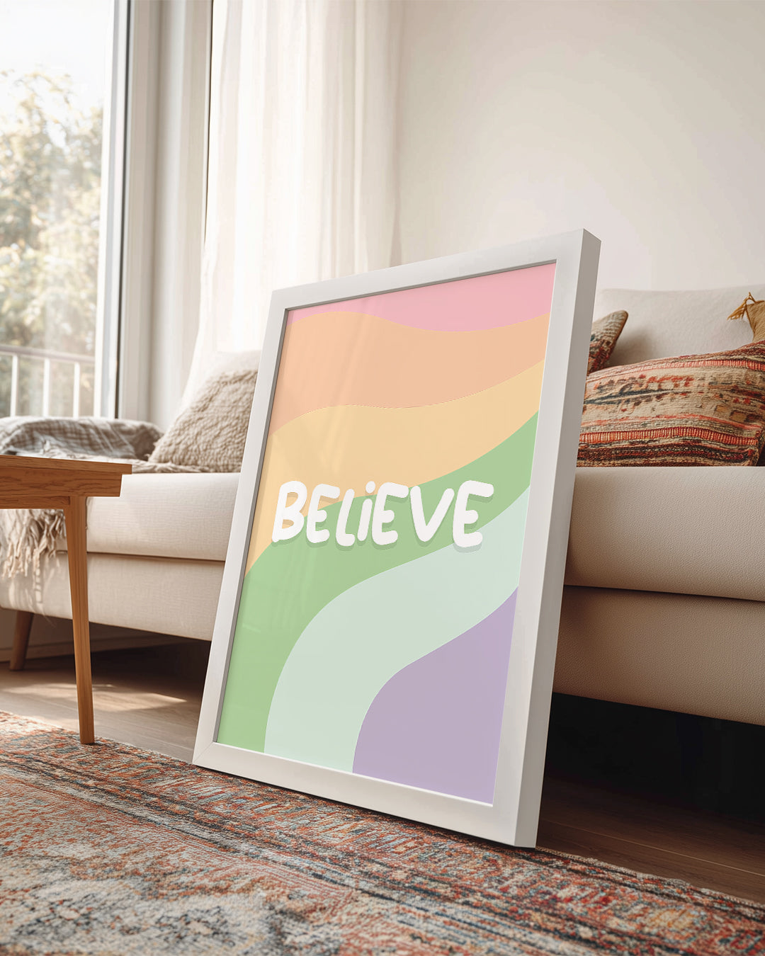 Pastel Wave Poster Tablosu