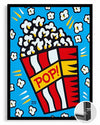 Patlayan Mısır - Renkli Pop Art Poster Tablosu