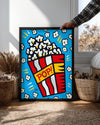 Patlayan Mısır - Renkli Pop Art Poster Tablosu