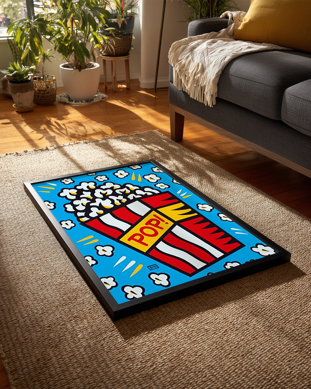 Patlayan Mısır - Renkli Pop Art Poster Tablosu