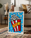 Patlayan Mısır - Renkli Pop Art Poster Tablosu