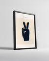 Peace Hand Poster Tablosu