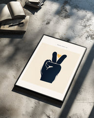 Peace Hand Poster Tablosu