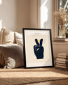 Peace Hand Poster Tablosu