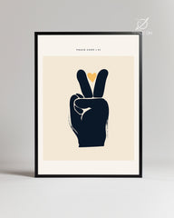 Peace Hand Poster Tablosu