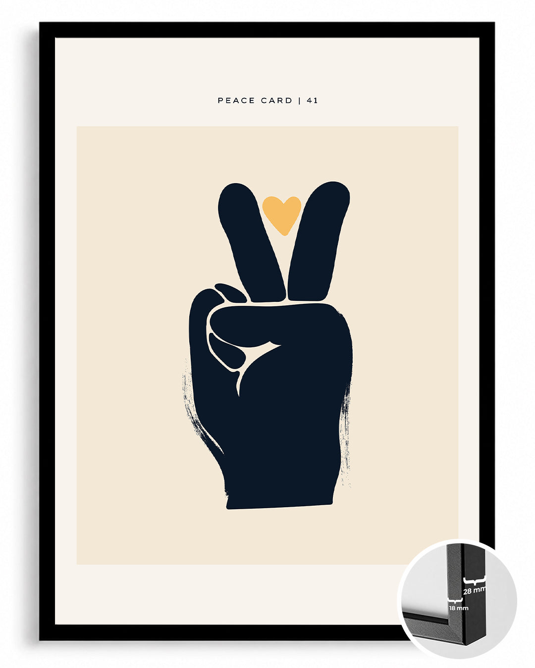 Peace Hand Poster Tablosu