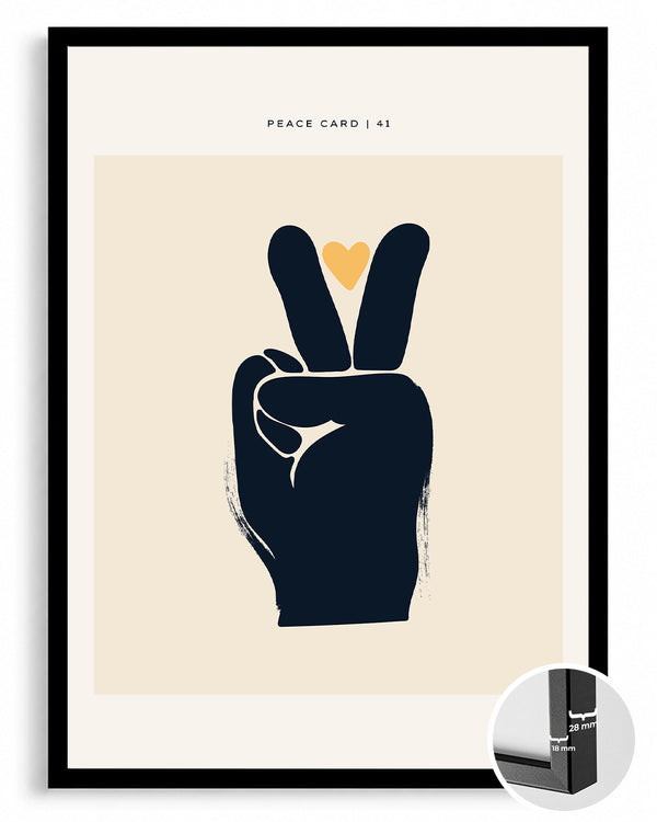 Peace Hand Poster Tablosu