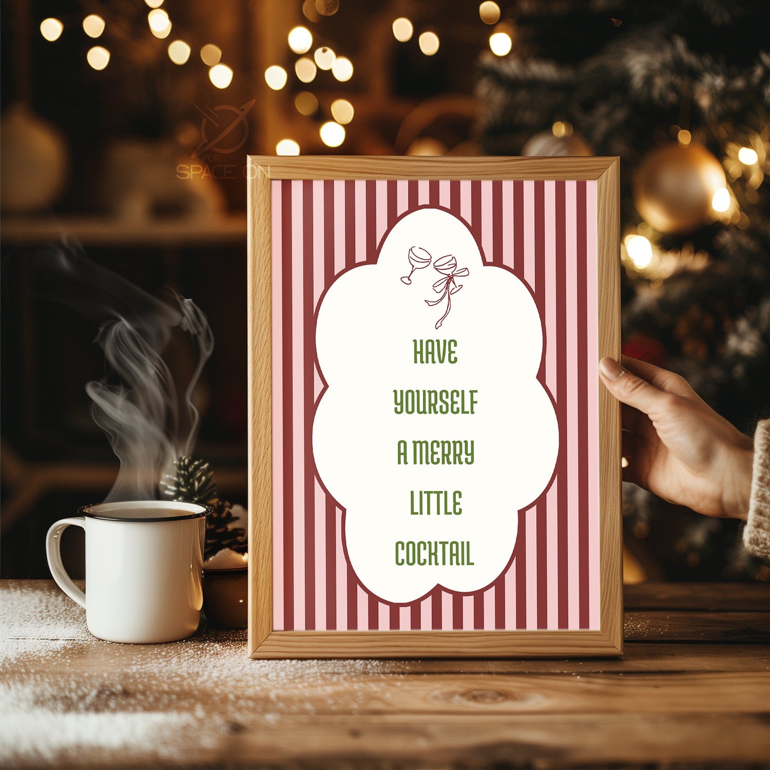 Peaceful Night Snow Poster Tablosu