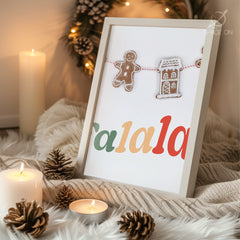 Peaceful Winter Village Poster Tablosu