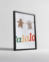 Peaceful Winter Village Poster Tablosu