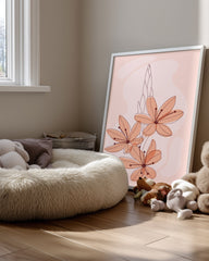 Peach Fleur Poster Tablosu
