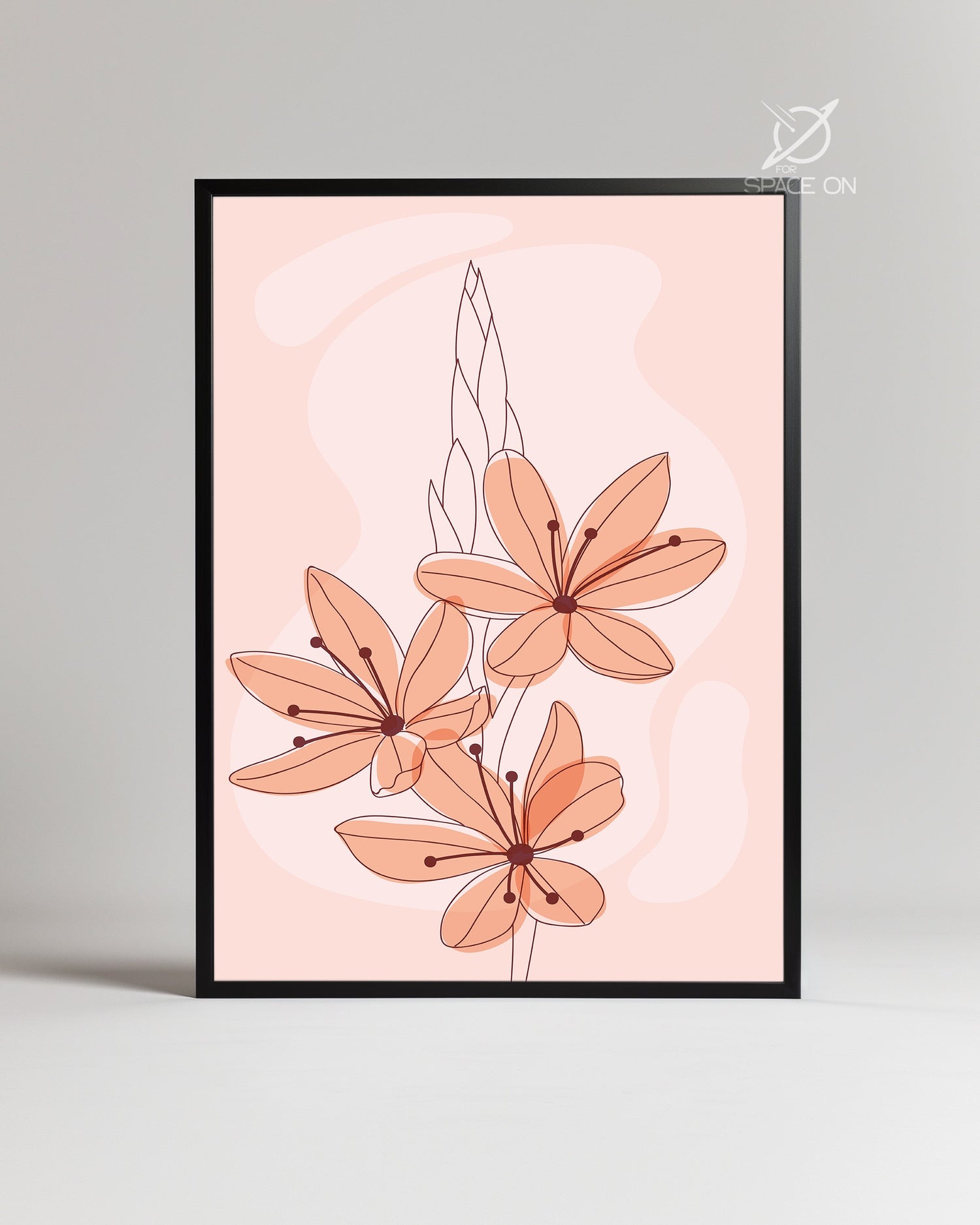 Peach Fleur Poster Tablosu