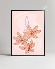 Peach Fleur Poster Tablosu