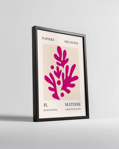 Pembe Yapraklar - Henri Matisse - 1955 Poster Tablosu