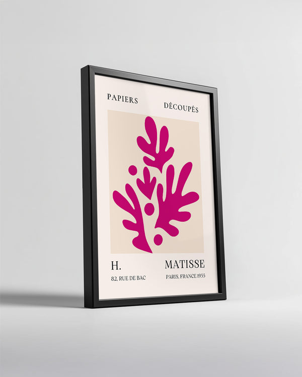 Pembe Yapraklar - Henri Matisse - 1955 Poster Tablosu