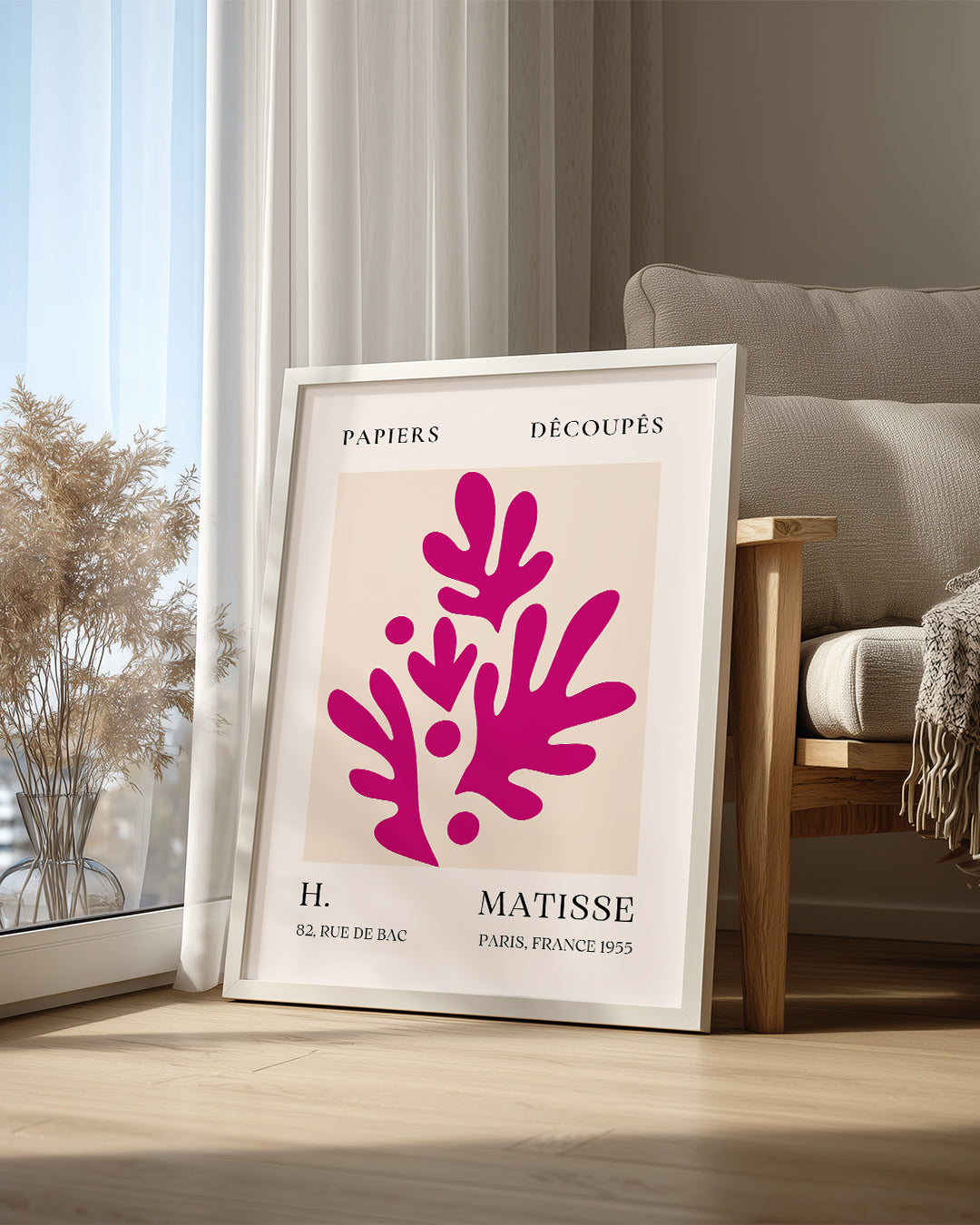 Pembe Yapraklar - Henri Matisse - 1955 Poster Tablosu – ForSpaceOn