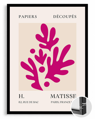 Pembe Yapraklar - Henri Matisse - 1955 Poster Tablosu